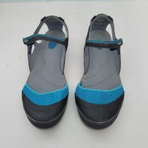 Teva Women's Blue & Black Sport Hiking/ Water Mary Jane  Shoes Size 9 4126-2877